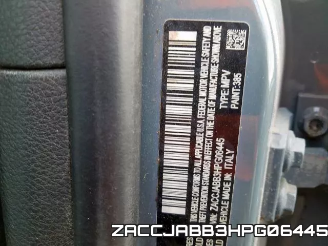 ZACCJABB3HPG06445 фото 2