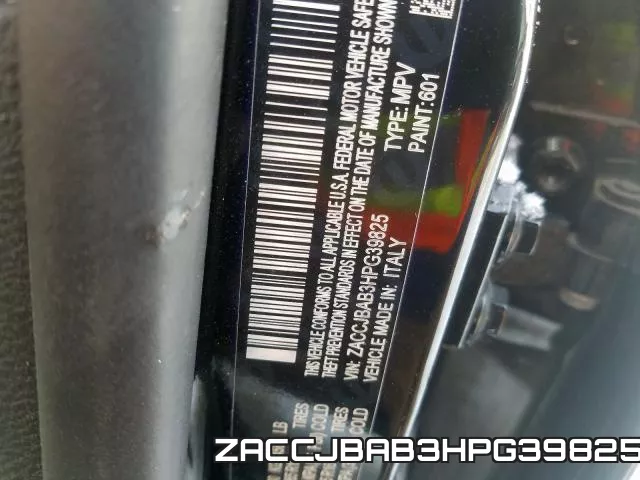 ZACCJBAB3HPG39825 фото 2