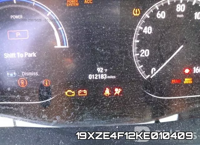 19XZE4F12KE010409 фото 7