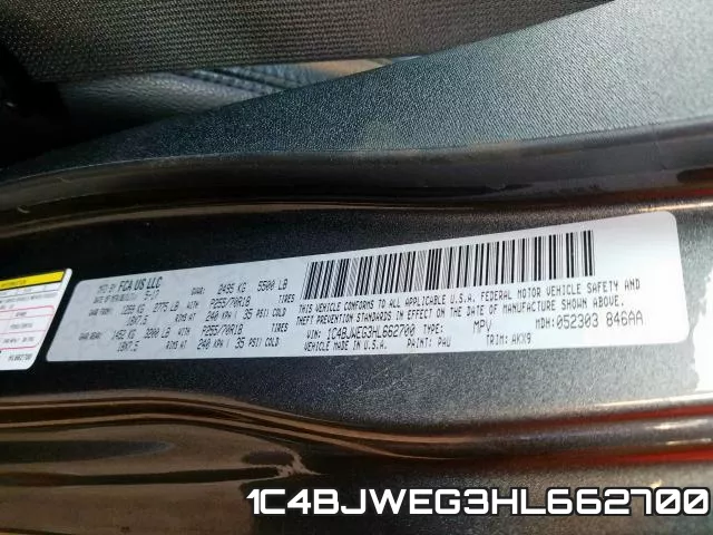 1C4BJWEG3HL662700 фото 2