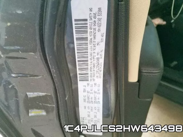 1C4PJLCS2HW643498 фото 2