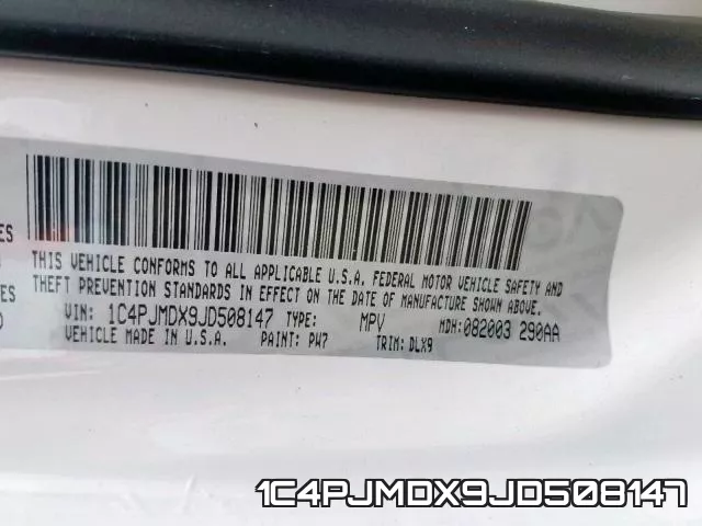 1C4PJMDX9JD508147 фото 2
