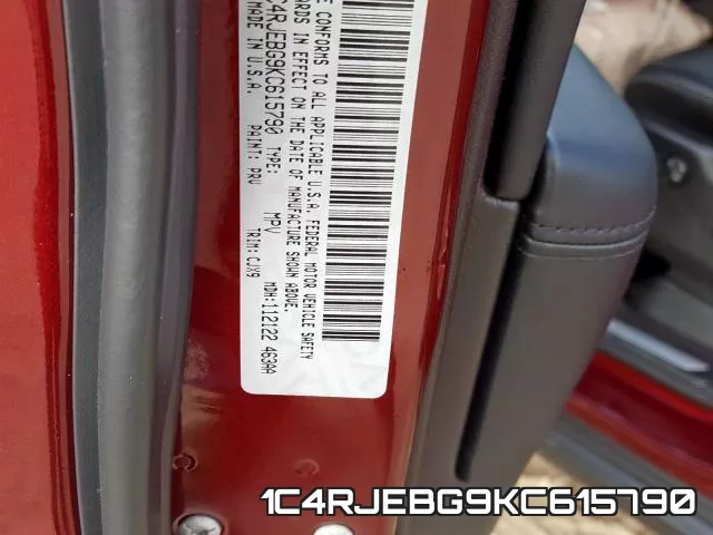 1C4RJEBG9KC615790 фото 2