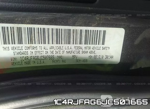1C4RJFAG6JC507665 фото 7