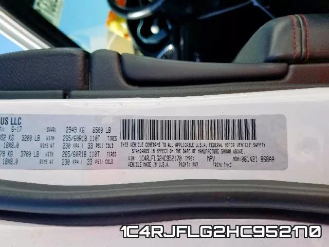 1C4RJFLG2HC952170 фото 2