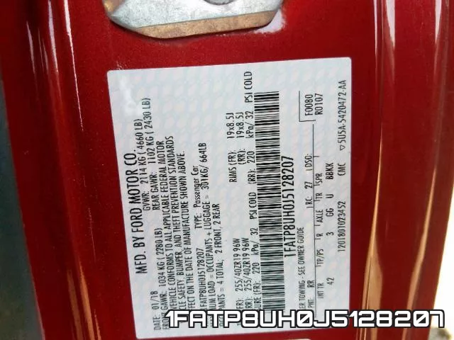 1FATP8UH0J5128207 фото 2