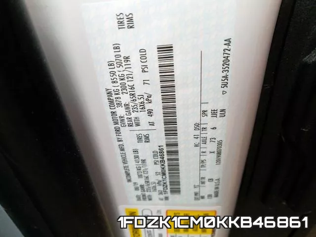 1FDZK1CM0KKB46861 фото 2