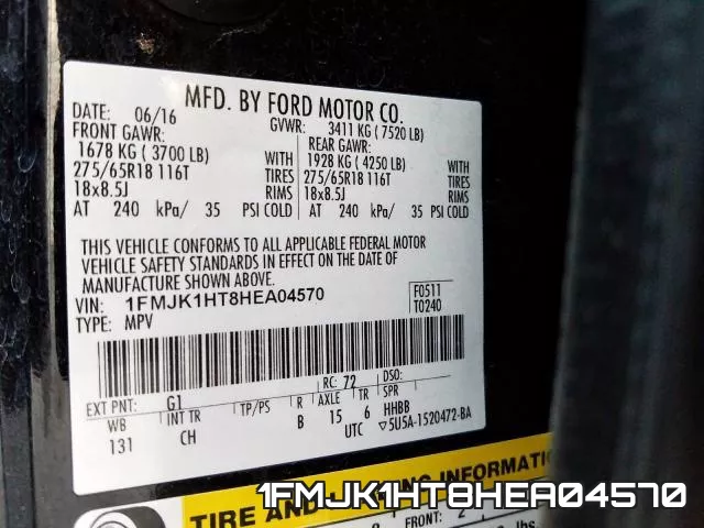 1FMJK1HT8HEA04570 фото 2