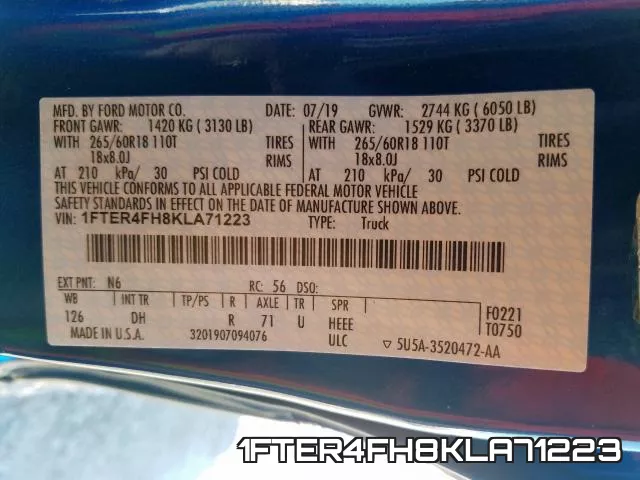 1FTER4FH8KLA71223 фото 2