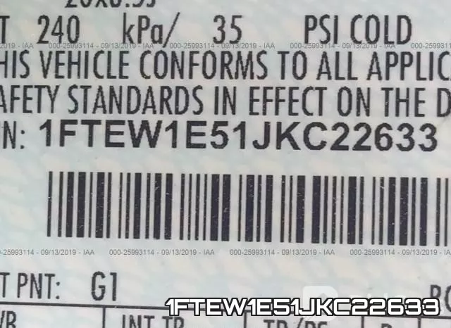 1FTEW1E51JKC22633 фото 8