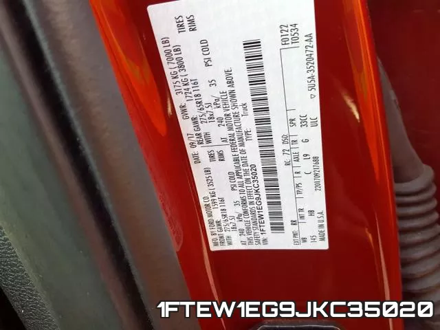 1FTEW1EG9JKC35020 фото 2