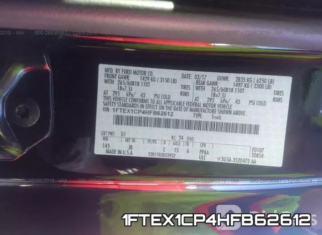 1FTEX1CP4HFB62612 фото 9