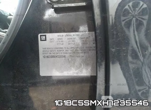 1G1BC5SMXH7235546 фото 10