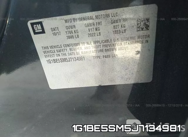 1G1BE5SM5J7134981 фото 8