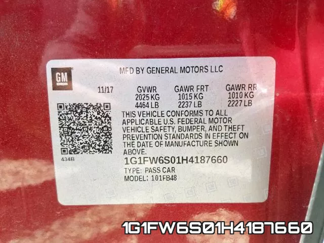1G1FW6S01H4187660 фото 2