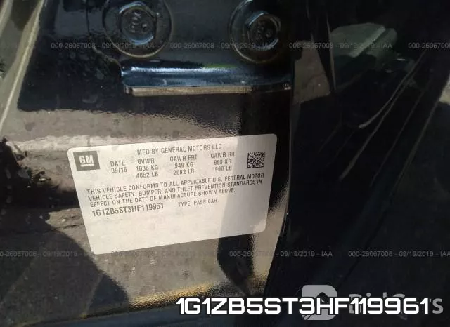 1G1ZB5ST3HF119961 фото 10