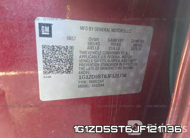 1G1ZD5ST6JF121736 фото 8