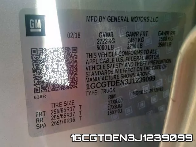 1GCGTDEN3J1239099 фото 2