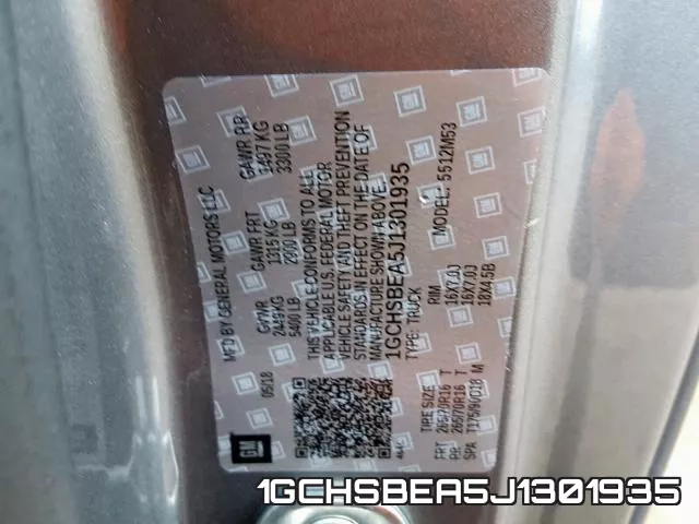 1GCHSBEA5J1301935 фото 2
