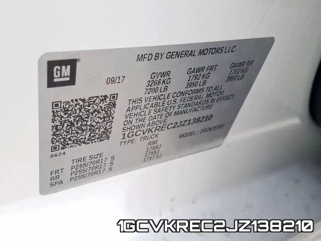 1GCVKREC2JZ138210 фото 2