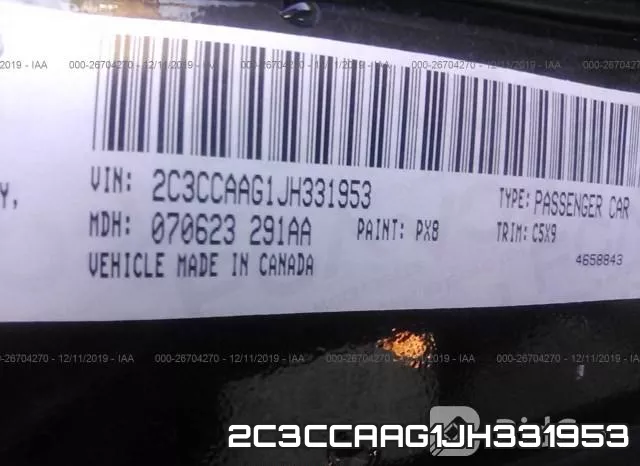 2C3CCAAG1JH331953 фото 8