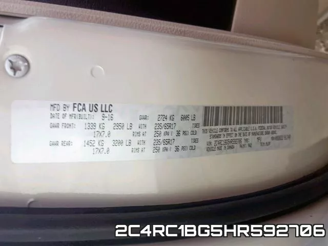 2C4RC1BG5HR592706 фото 2