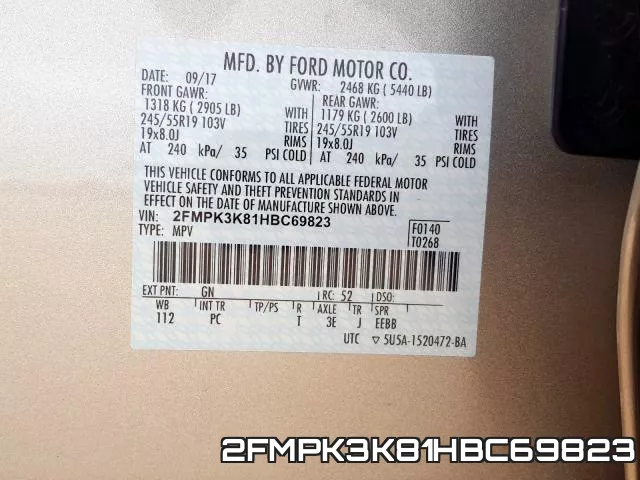 2FMPK3K81HBC69823 фото 2