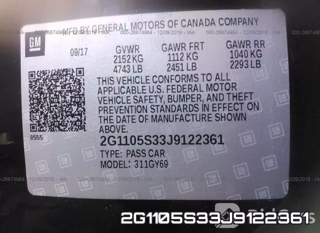 2G1105S33J9122361 фото 10