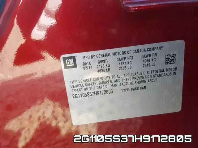 2G1105S37H9172805 фото 2