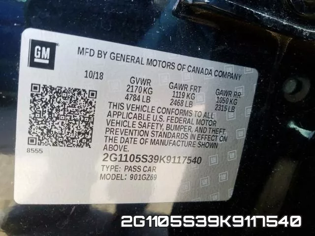 2G1105S39K9117540 фото 2