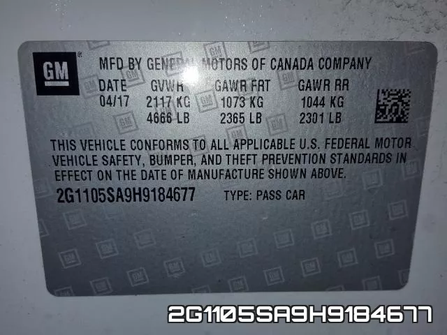 2G1105SA9H9184677 фото 2