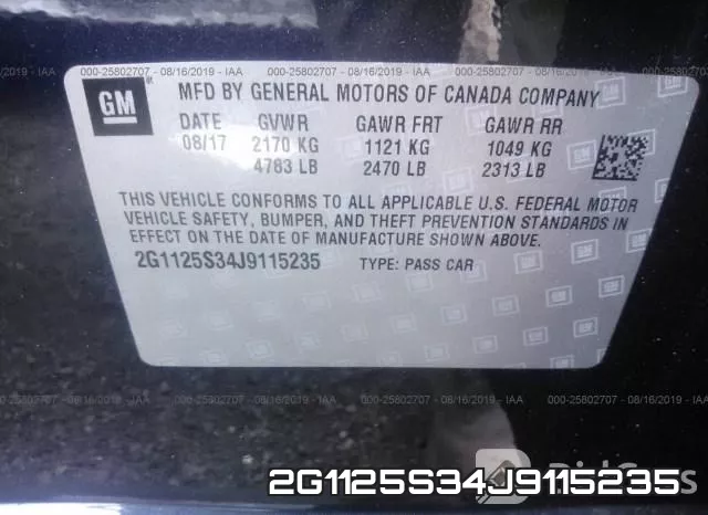 2G1125S34J9115235 фото 10