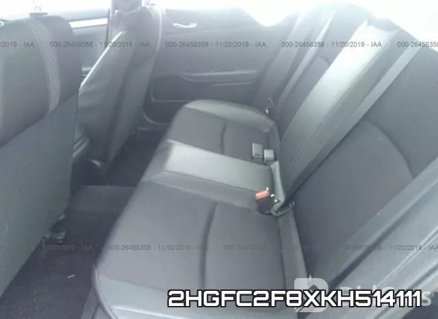 2HGFC2F8XKH514111 фото 9