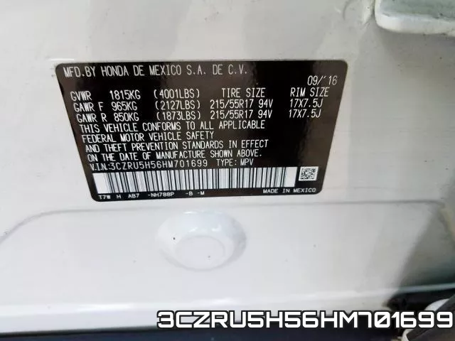 3CZRU5H56HM701699 фото 2