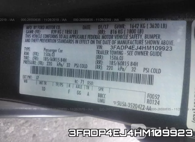 3FADP4EJ4HM109923 фото 10