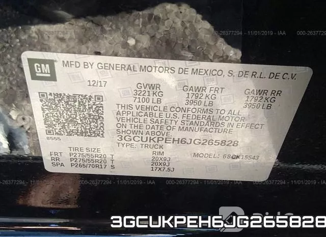 3GCUKPEH6JG265828 фото 10
