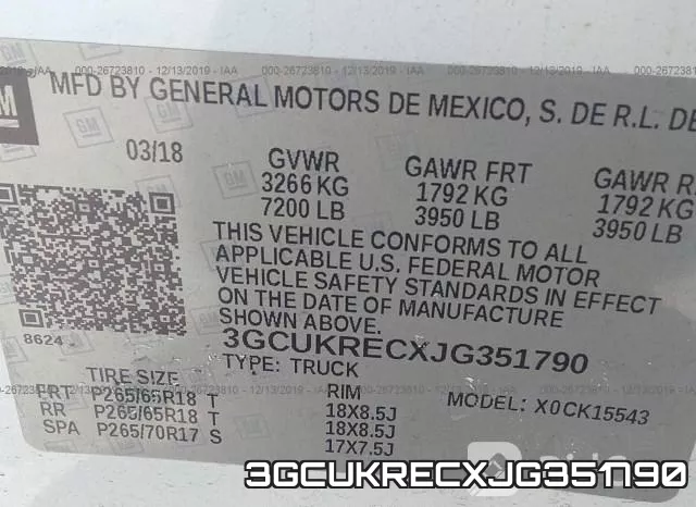 3GCUKRECXJG351790 фото 8