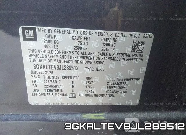 3GKALTEV8JL289512 фото 10