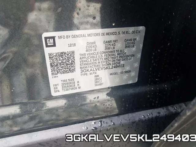 3GKALVEV5KL249403 фото 2