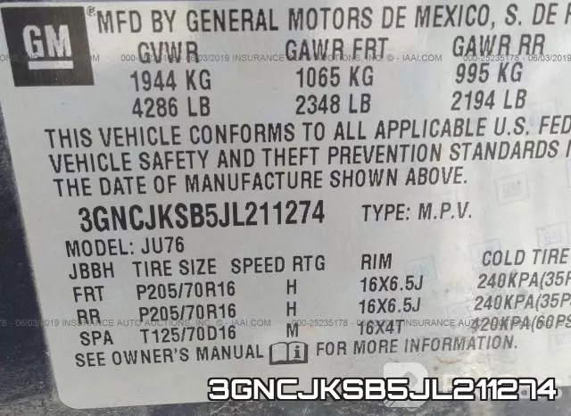 3GNCJKSB5JL211274 фото 9