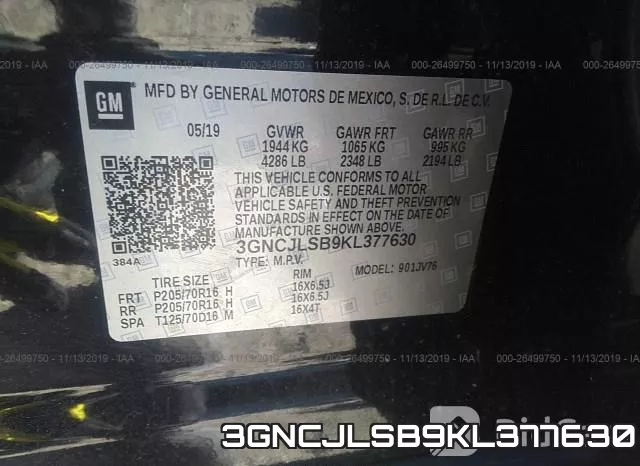 3GNCJLSB9KL377630 фото 10
