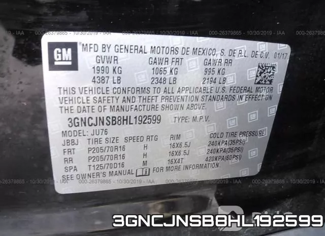 3GNCJNSB8HL192599 фото 10