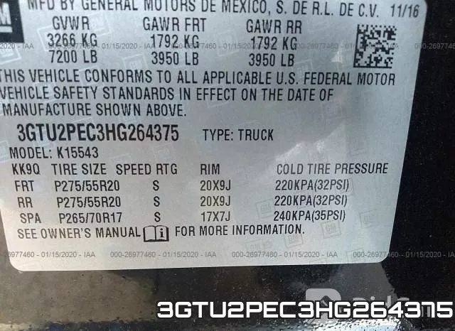 3GTU2PEC3HG264375 фото 10