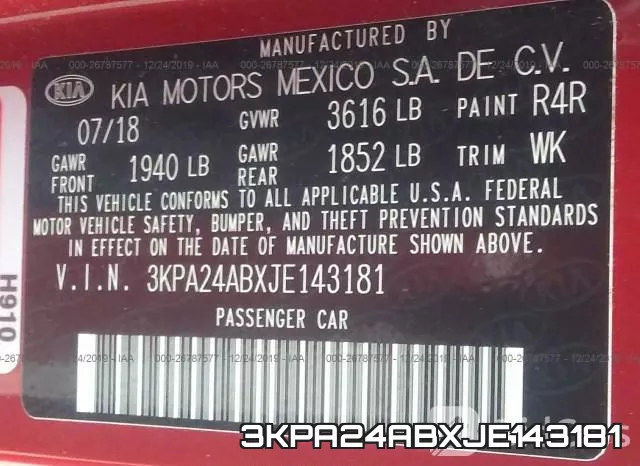 3KPA24ABXJE143181 фото 8