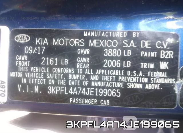 3KPFL4A74JE199065 фото 9
