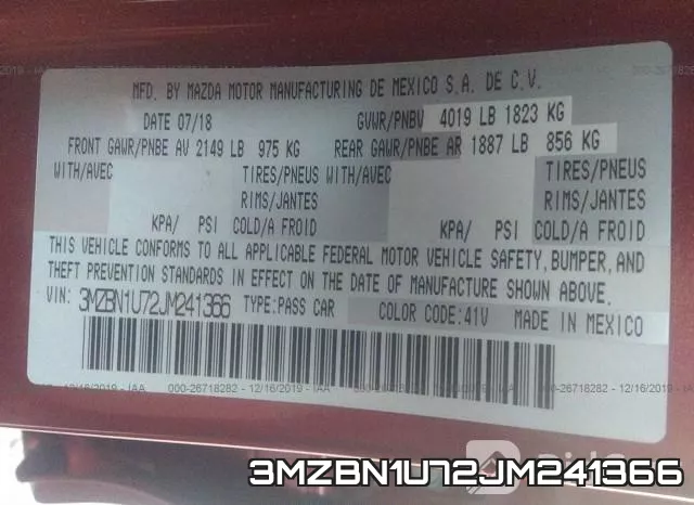 3MZBN1U72JM241366 фото 10