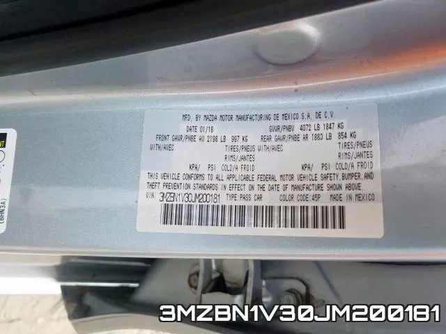 3MZBN1V30JM200181 фото 2