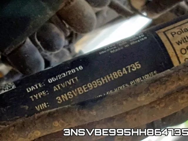 3NSVBE995HH864735 фото 2