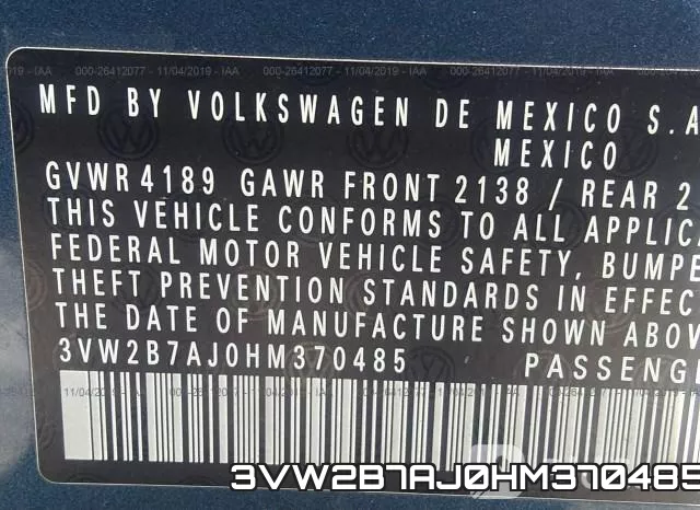 3VW2B7AJ0HM370485 фото 6