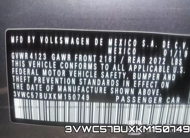 3VWC57BUXKM150749 фото 7